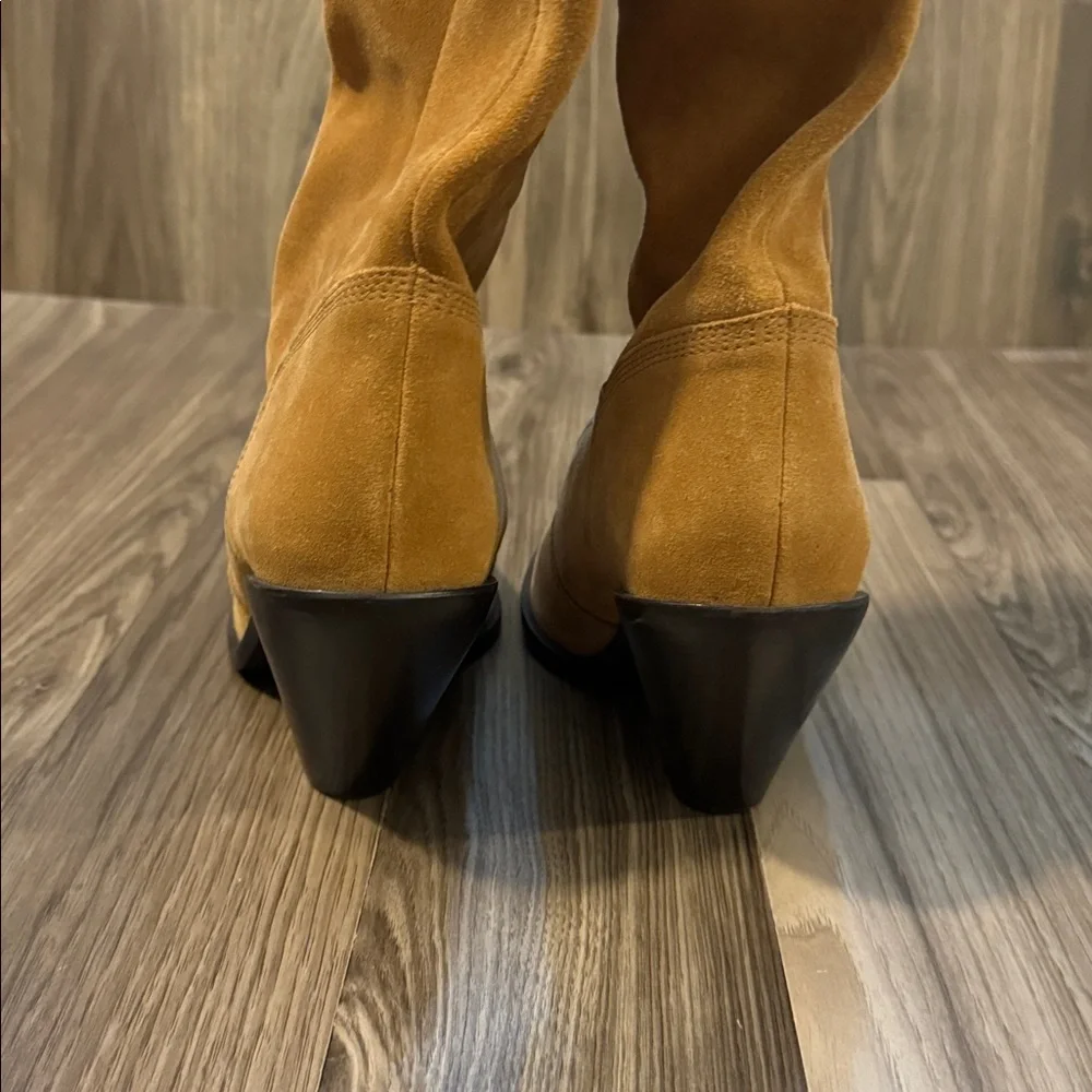 Free People Suede Triple Crown Tall Soft Over the Knee Slouchy Boots 9